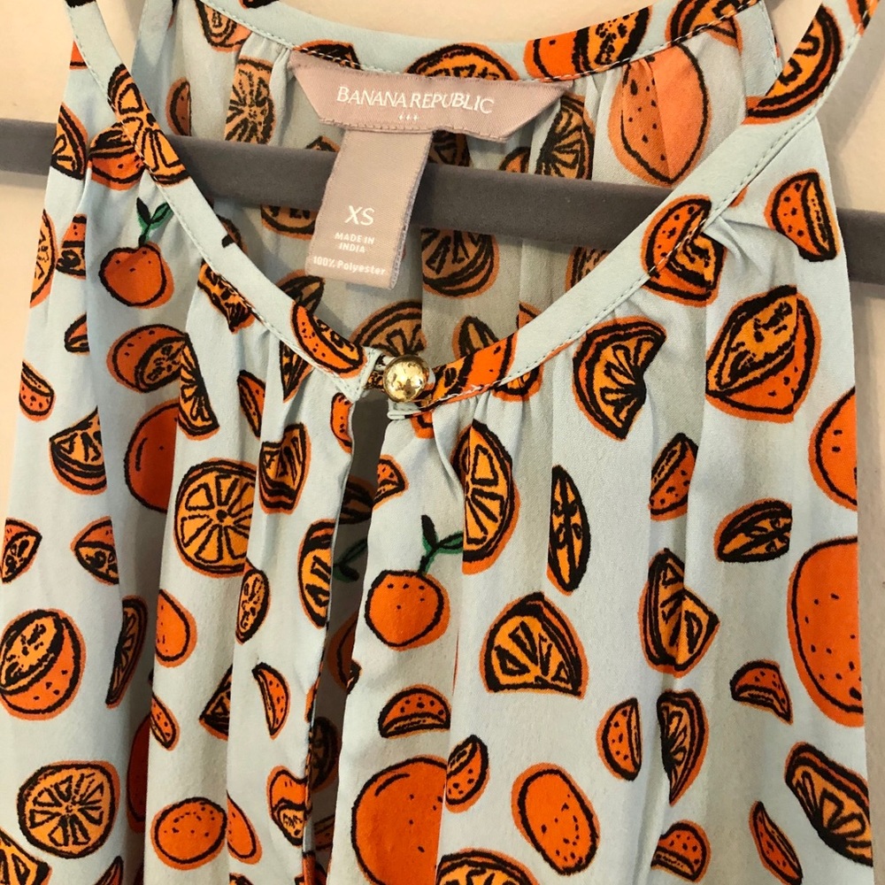 Tank top with Orange Slice Pattern
